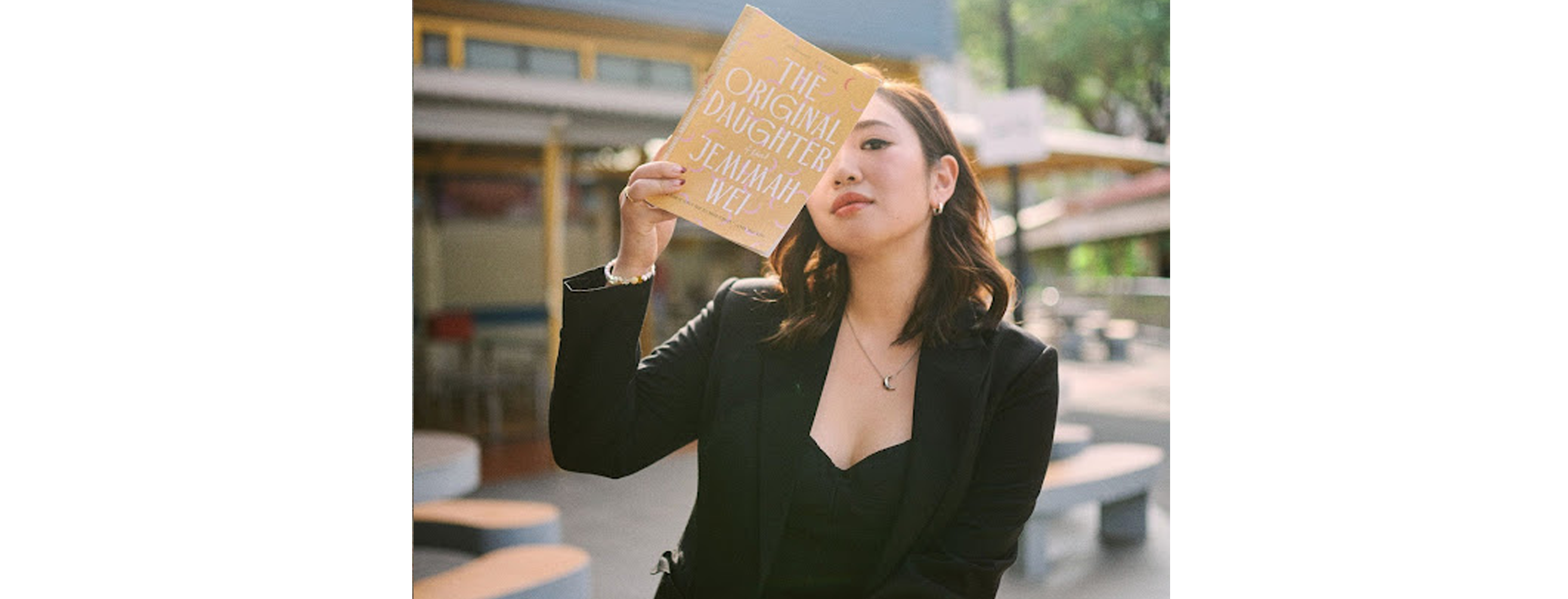 Jemimah Wei with her book 