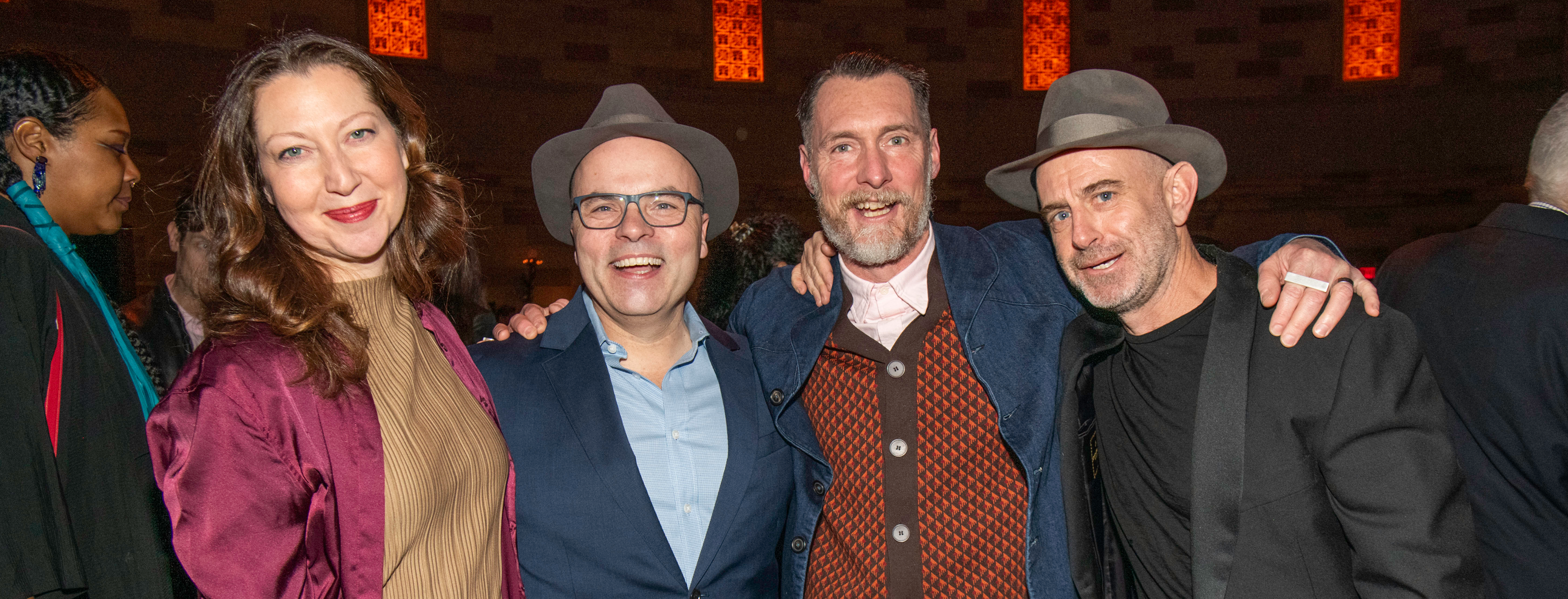 Adrianna Dufay, JT Rogers, Mac Premo, and Duke Riley at NYFA's 2025 Hall of Fame Benefit